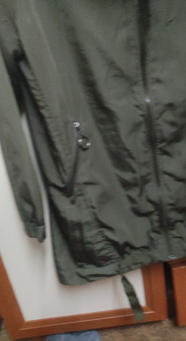 Kadın Haki Uzun Kollu Fermuarlı Ceket - Görsel 3