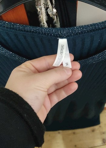 yeşil Triko Midi Elbise - Görsel 5