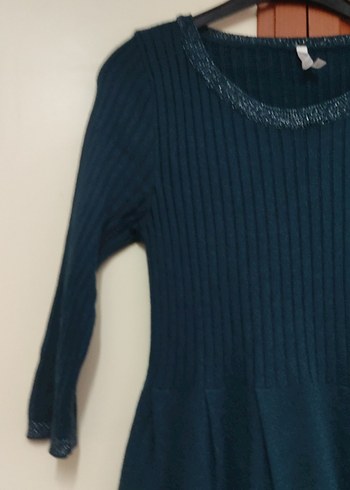 yeşil Triko Midi Elbise - Görsel 3