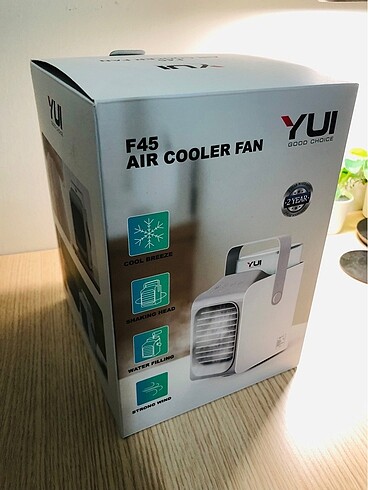 Yui WTF45 Masaüstü Fan Işıklı Vantilatör Kablosuz Şarjlı