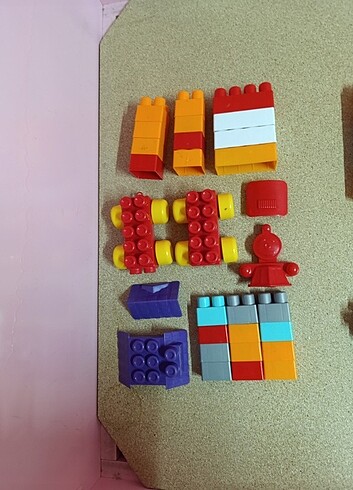 Beden Renk Dede akıllı çocuk 38 parca mega plastik lego seti
