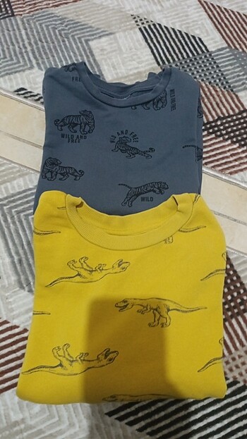 8 Yaş Beden çeşitli Renk Sweatshirt 2 adet