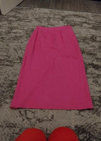 bershka yirtmacli keten etek - Görsel 5