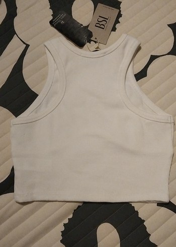 Beyaz Spor Crop Atlet - Görsel 6