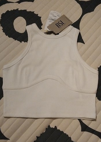 Beyaz Spor Crop Atlet - Görsel 4