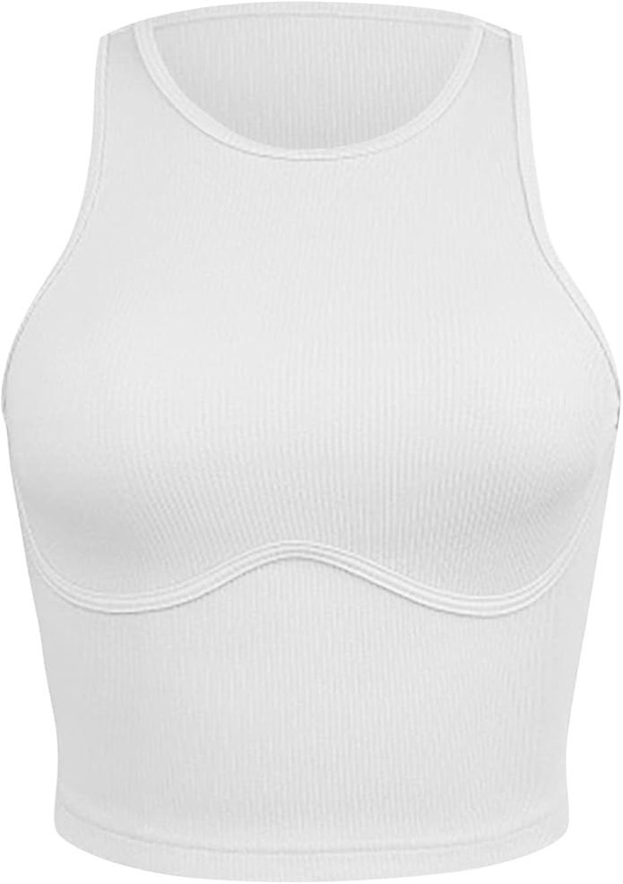 Beyaz Spor Crop Atlet - Görsel 2