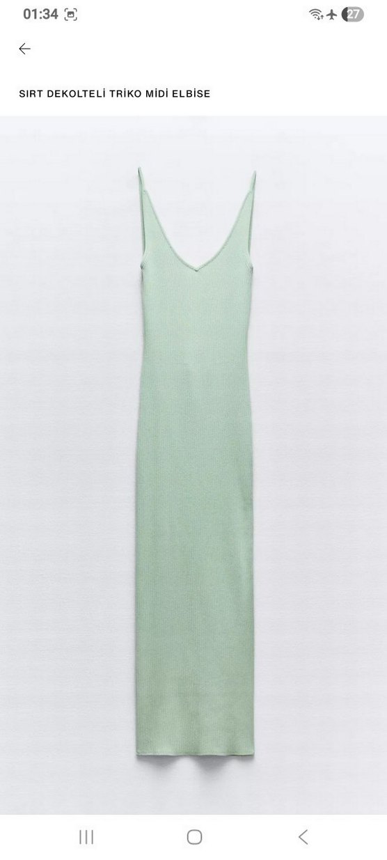 zara triko elbise - Görsel 2