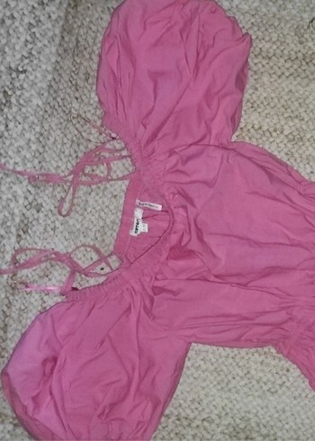 Koton Pembe Midi Bohem Volanlı Elbise