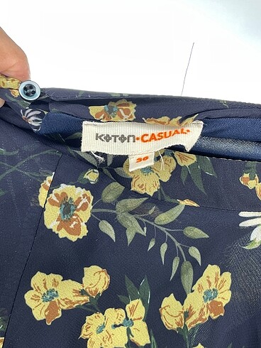 36 Beden çeşitli Renk Koton Uzun Elbise %70 İndirimli.