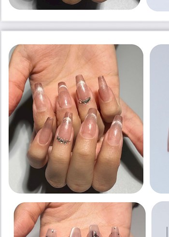 Pembe Pastel Çiçekli jel tırnak seti - Görsel 6