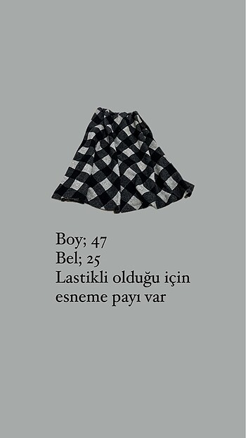Zara Mini etek siyah ekoseli etek