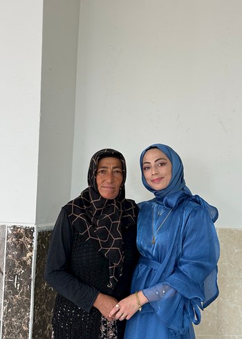 Uzun Kollu Mavi Bohem Kadın Elbise - Görsel 2