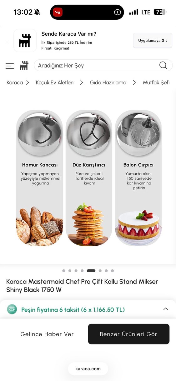 Karaca hamur makinası - Görsel 4