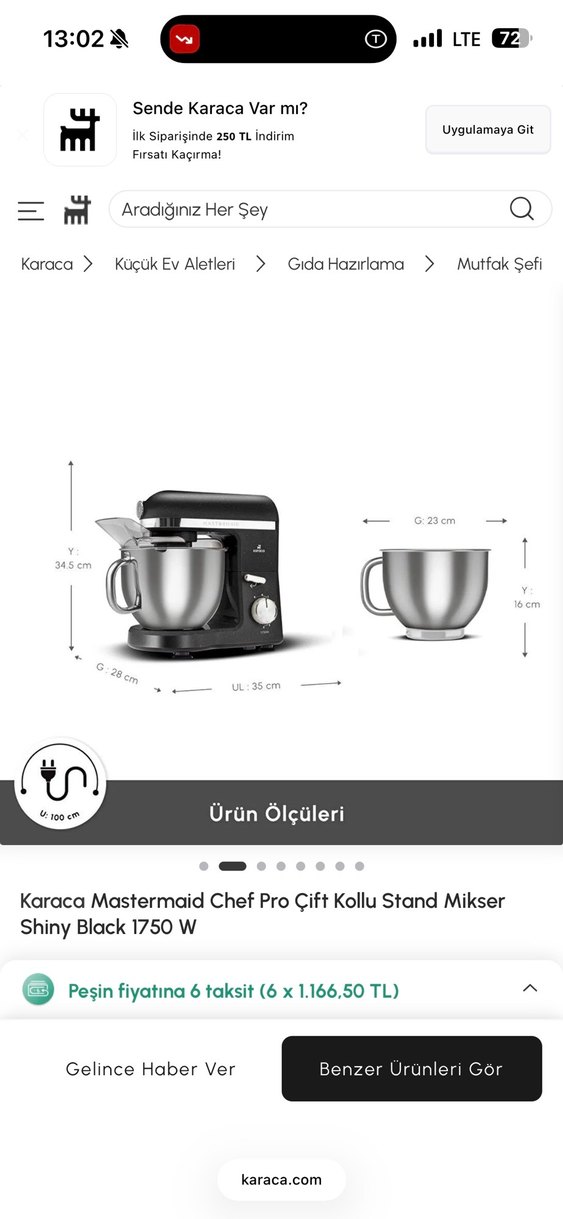 Karaca hamur makinası - Görsel 2