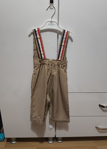 Kahverengi Erkek Çocuk Askılı Tulum - Görsel 2