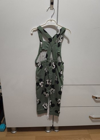 Erkek Çocuk Kamuflaj Desenli Düğmeli Salopet - Görsel 2