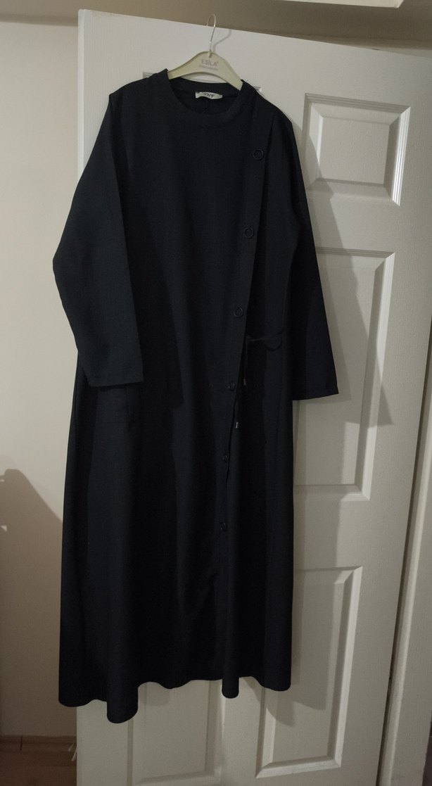 Uzun Siyah  Kadın Elbise - Görsel 3