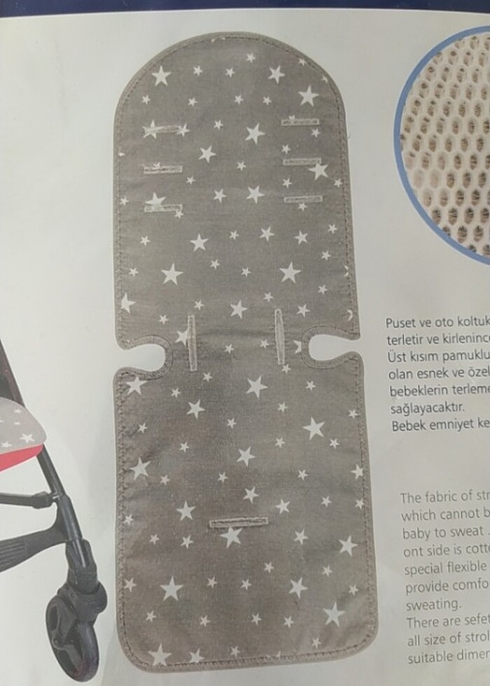 Bebek arabası,puset ve oto koltuğu minderi - Görsel 2