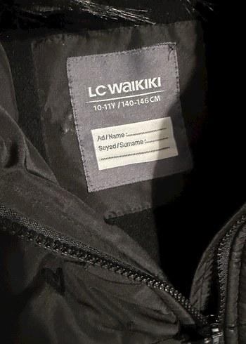 Kürk Detaylı Siyah Kız çocuk Kışlık Mont - Görsel 6