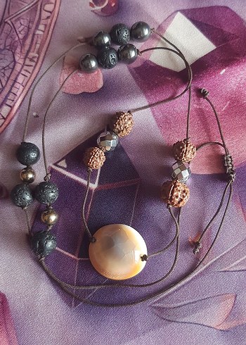 Doğal Taş Unisex Kolye - Görsel 3