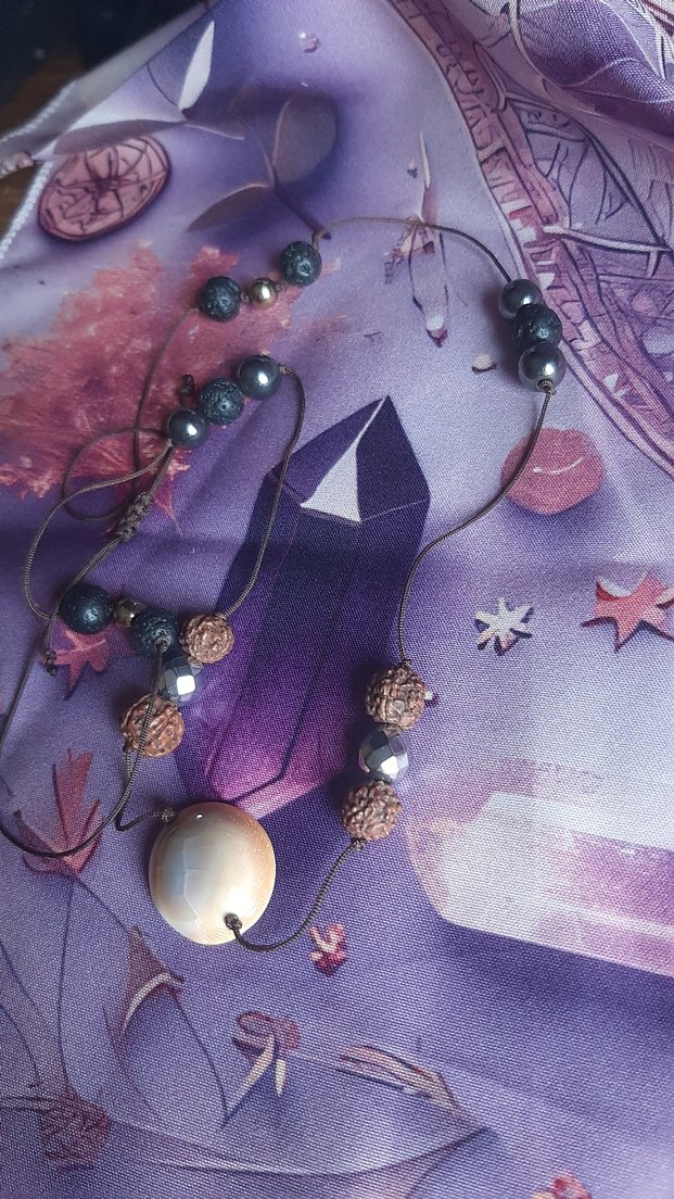 Doğal Taş Unisex Kolye - Görsel 5