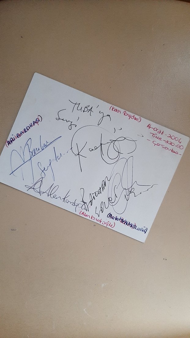 Duman Grubu İmzalı Kartpostal - Görsel 2