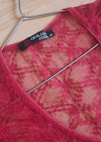 Vintage Retro Gothic Tül Korse Bluz - Görsel 2