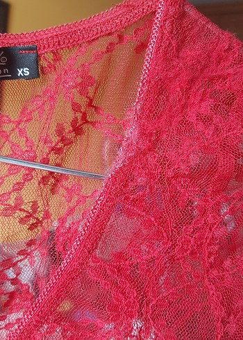 Vintage Retro Gothic Tül Korse Bluz - Görsel 5