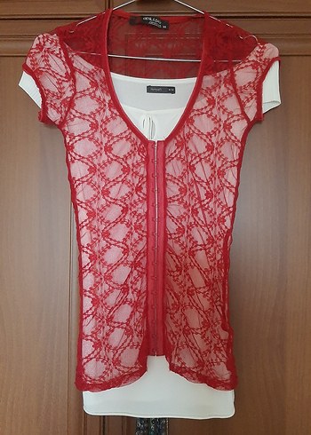 Vintage Retro Gothic Tül Korse Bluz - Görsel 3