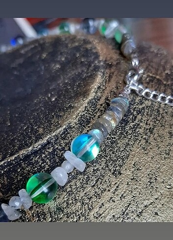 Fairycore Tasarım Doğaltaş Peri Kolye - Görsel 4