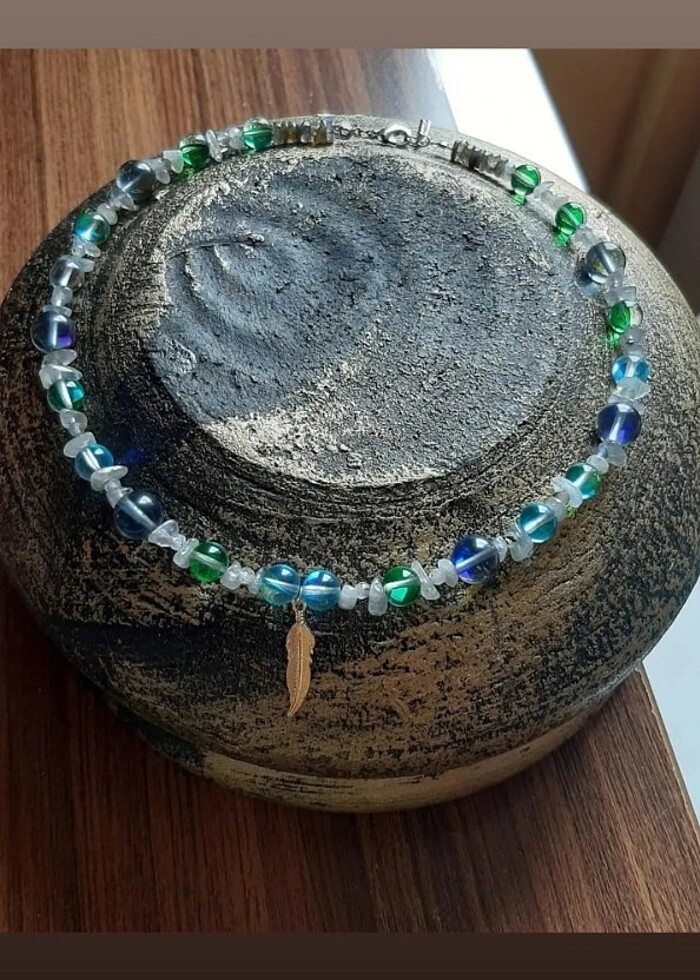 Fairycore Tasarım Doğaltaş Peri Kolye - Görsel 2