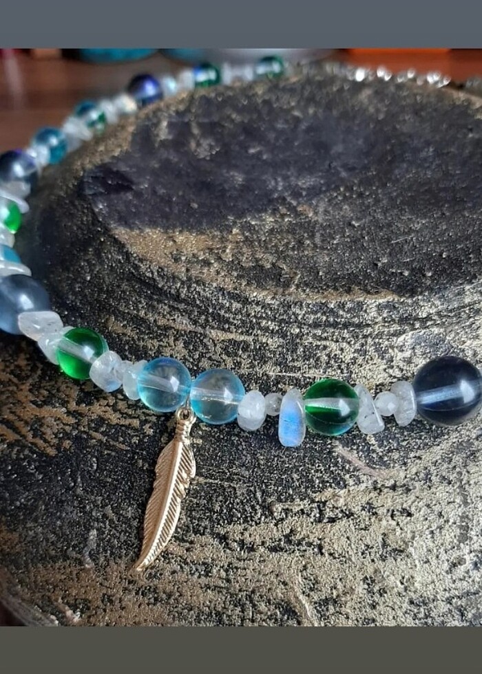 Fairycore Tasarım Doğaltaş Peri Kolye - Görsel 5