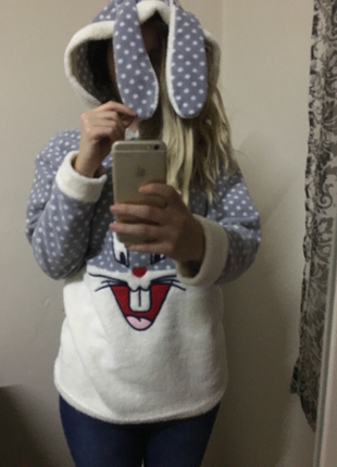m Beden Peluş pijama üstü
