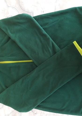 Erkek çocuk Koyu Yeşil Fermuarlı Polar Sweatshirt