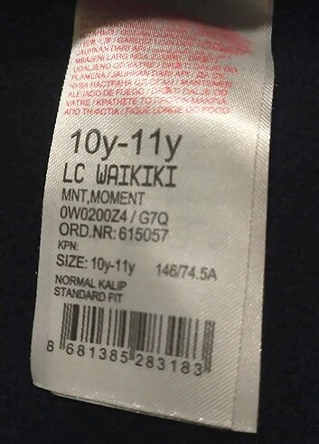 10 Yaş Beden Lcw çocuk outdoor mont