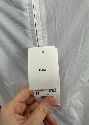 Beyaz Fermuarlı Salaş Kadın Ceket - Görsel 3