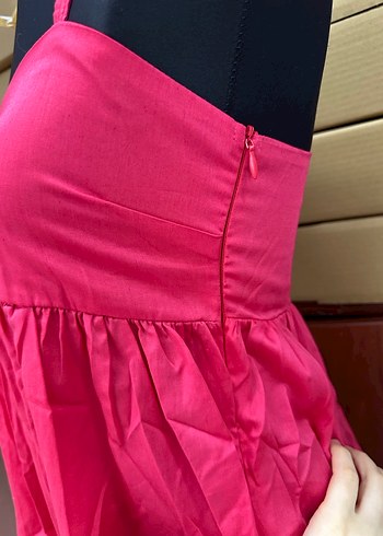 Pembe Uzun Askılı Elbise - Görsel 4