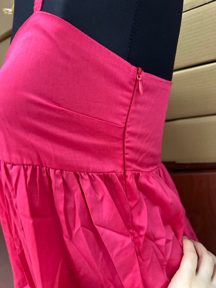 Pembe Uzun Askılı Elbise - Görsel 4