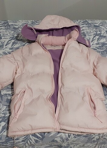 12-13 Yaş Beden Kız çocuğu pembe mont