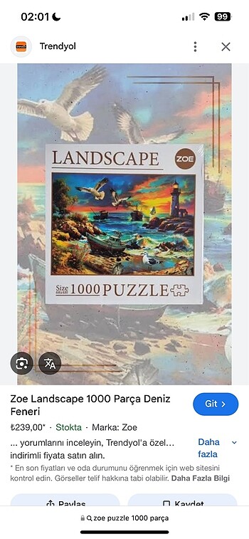 Puzzle 1000 Parça