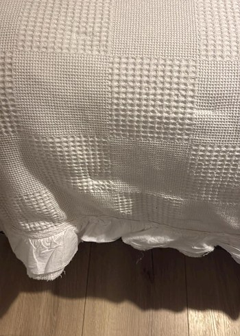 Karaca Home Perios Çift Kişilik Beyaz Nakışlı Yatak Örtüsü - Görsel 4