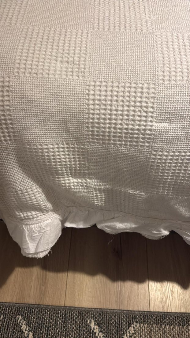 Karaca Home Perios Çift Kişilik Beyaz Nakışlı Yatak Örtüsü - Görsel 4