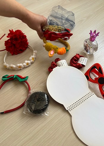 Renkli Çocuk Saç Aksesuarları Seti - Görsel 2