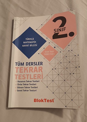 2. Sınıf Tüm Dersler Tekrar Testleri Kitabı