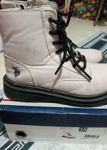 Bej Bağcıklı Polo Cocuk Bot - Görsel 2