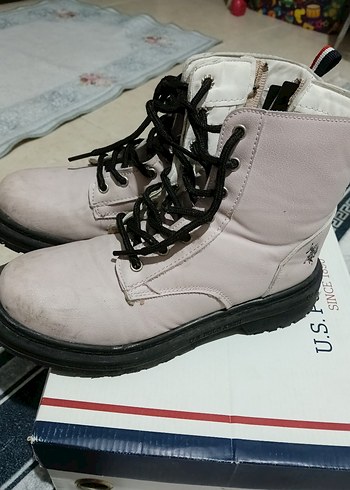 Bej Bağcıklı Polo Cocuk Bot - Görsel 4