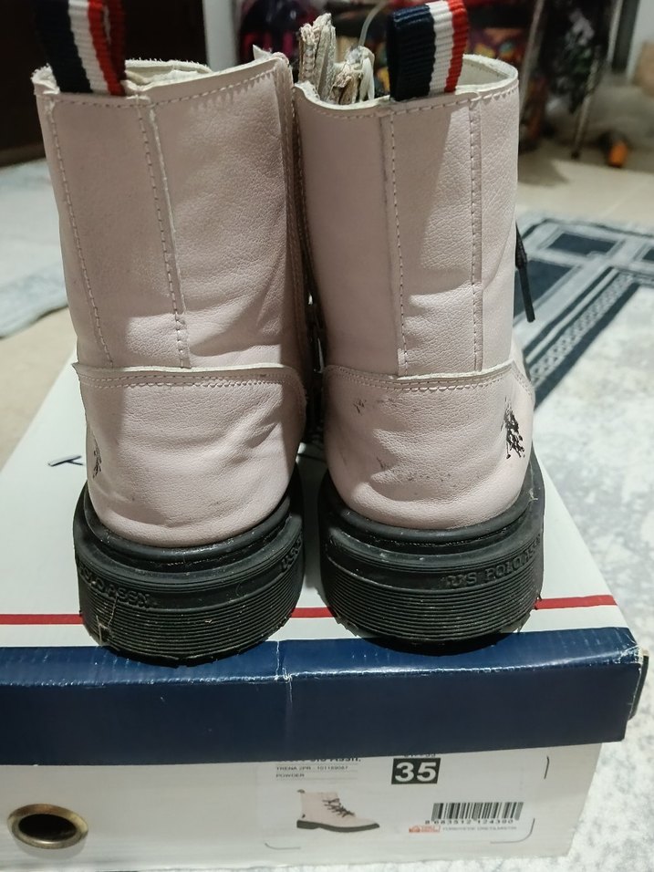 Bej Bağcıklı Polo Cocuk Bot - Görsel 3