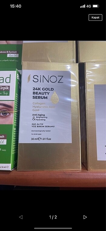 SİNOZ YÜZ SERUMU