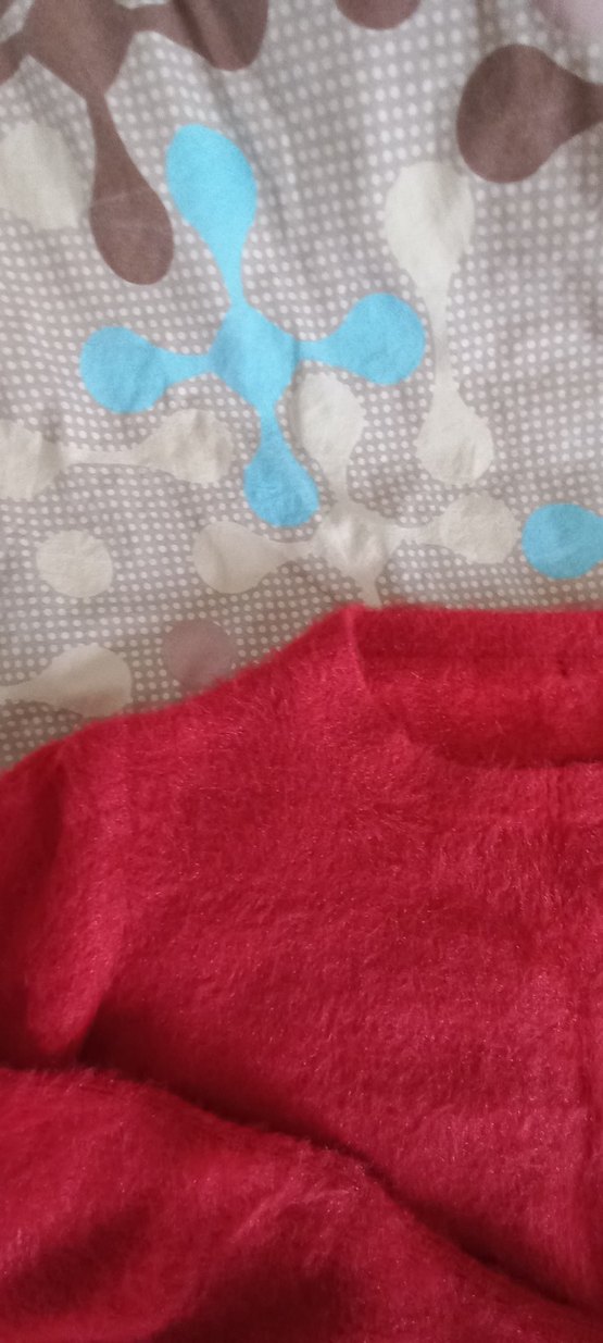 Kırmızı Kadın Triko Kazak - Görsel 3