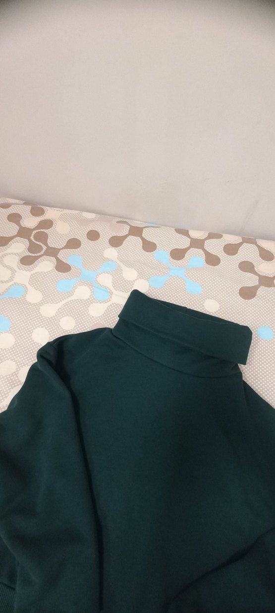 Yeşil Boğazlı Kadın Sweatshirt - Görsel 3